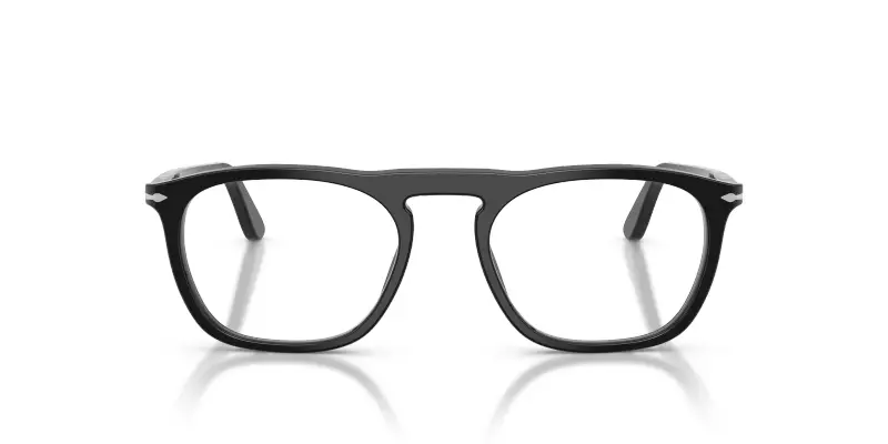 Unisex Persol PO3391V 95 Montature da vista Acetato Nero Trasparente Squadrata Normale miniatura 3