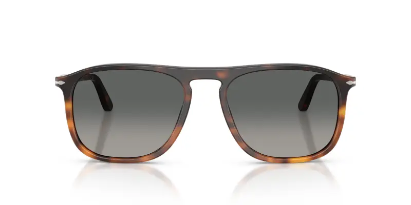 Unisex Persol PO3392S 116071 Occhiali da sole Acetato Oro Grigio Squadrata Normale Sfumato miniatura 3