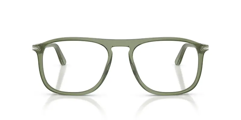 Unisex Persol PO3392V 1226 Montature da vista Acetato Verde Trasparente Squadrata Normale miniatura 3