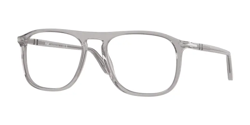 Unisex Persol PO3392V 309 Montature da vista Acetato Grigio Trasparente Squadrata Normale