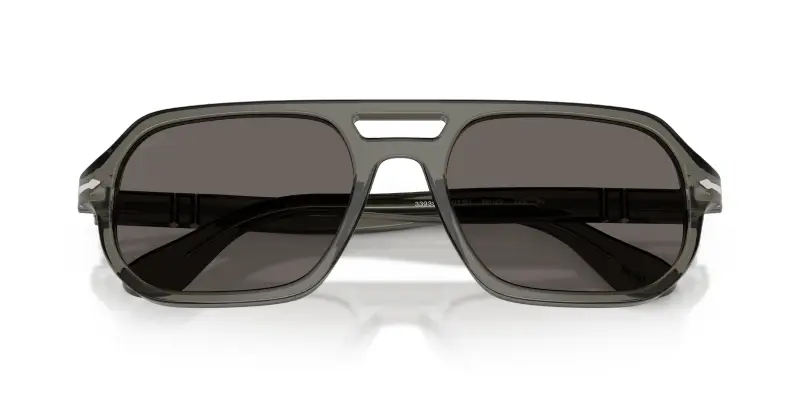 Unisex Persol PO3393S GUIDO 1103B1 Occhiali da sole Acetato Grigio Grigio Pillow Normale miniatura 2