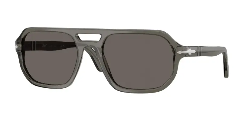Unisex Persol PO3393S GUIDO 1103B1 Occhiali da sole Acetato Grigio Grigio Pillow Normale