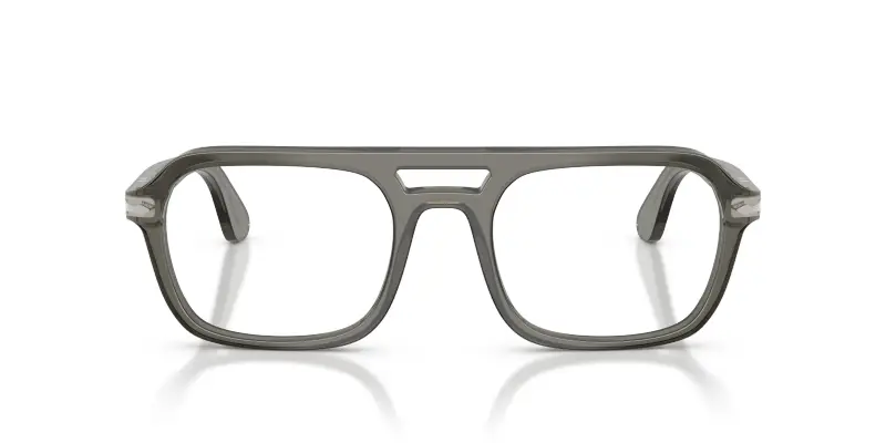 Unisex Persol PO3394V 1103 Montature da vista Acetato Grigio Trasparente Squadrata Normale miniatura 3