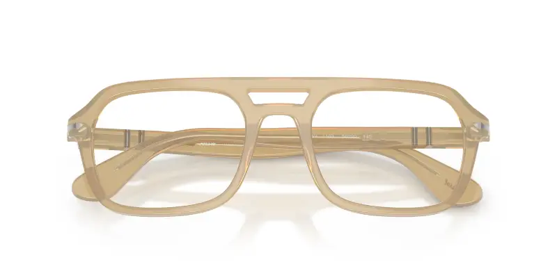 Unisex Persol PO3394V 1169 Montature da vista Acetato Marrone Trasparente Squadrata Normale miniatura 2