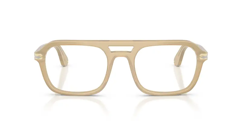 Unisex Persol PO3394V 1169 Montature da vista Acetato Marrone Trasparente Squadrata Normale miniatura 3