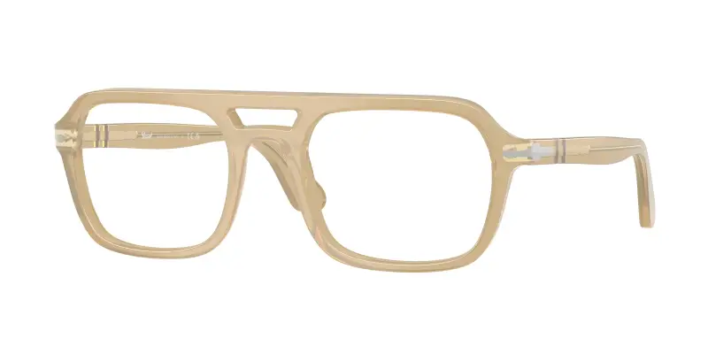 Unisex Persol PO3394V 1169 Montature da vista Acetato Marrone Trasparente Squadrata Normale