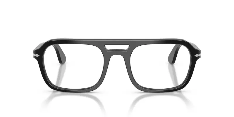 Unisex Persol PO3394V 95 Montature da vista Acetato Nero Trasparente Squadrata Normale miniatura 3