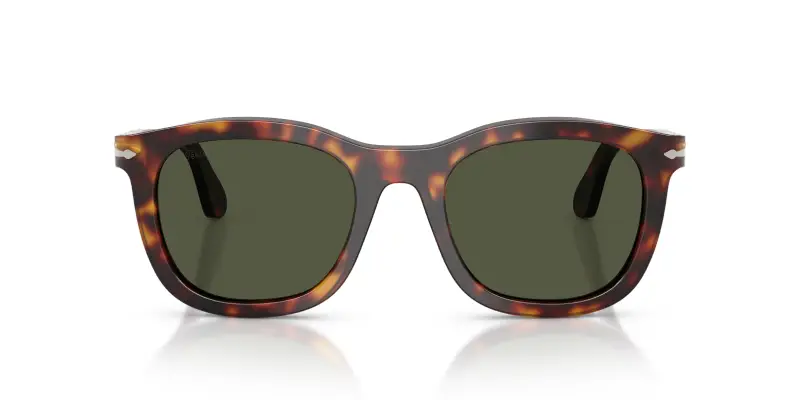 Unisex Persol PO3395S 24/31 Occhiali da sole Acetato Tartaruga Verde Pantos Normale miniatura 3