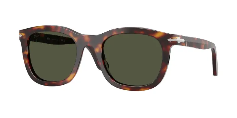 Unisex Persol PO3395S 24/31 Occhiali da sole Acetato Tartaruga Verde Pantos Normale