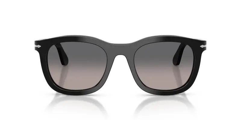 Unisex Persol PO3395S 95/M3 Occhiali da sole Acetato Nero Grigio Pantos Polarizzata Sfumato miniatura 3