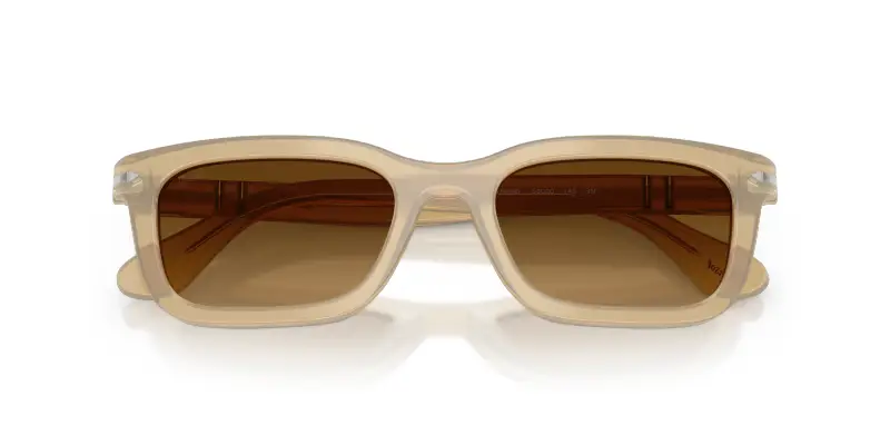 Unisex Persol PO3396S 116985 Occhiali da sole Acetato Marrone Marrone Squadrata Normale Sfumato miniatura 2