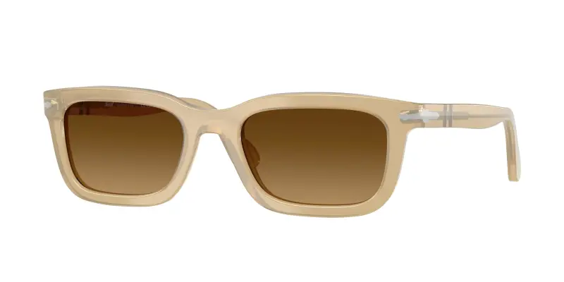 Unisex Persol PO3396S 116985 Occhiali da sole Acetato Marrone Marrone Squadrata Normale Sfumato