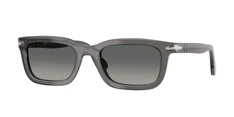 Unisex Persol PO3396S 119671 Occhiali da sole Acetato Grigio Grigio Squadrata Normale Sfumato