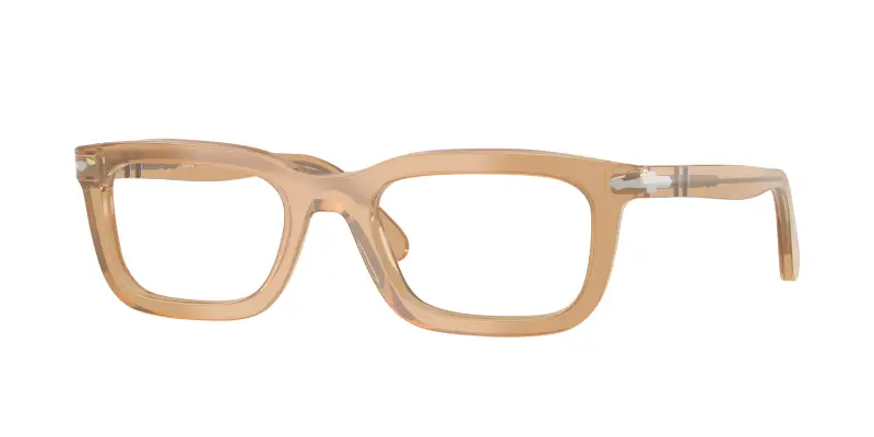 Unisex Persol PO3397V 1169 Montature da vista Acetato Marrone Trasparente Squadrata Normale