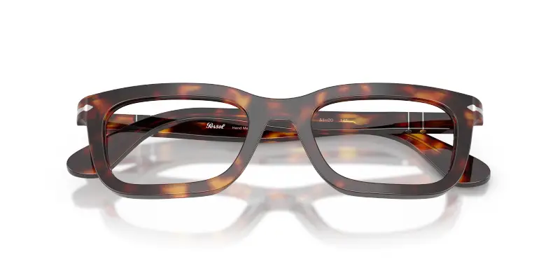 Unisex Persol PO3397V 24 Montature da vista Acetato Tartaruga Trasparente Squadrata Normale miniatura 2