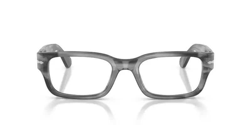 Unisex Persol PO3399V 1192 Montature da vista Acetato Grigio Trasparente Squadrata Normale miniatura 3