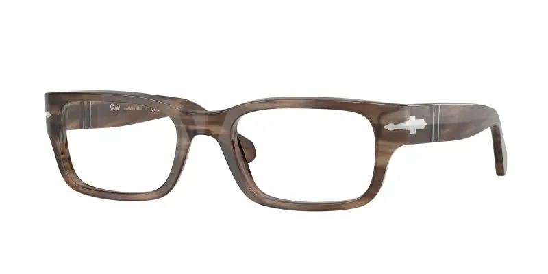 Unisex Persol PO3399V 1208 Montature da vista Acetato Tartaruga Trasparente Squadrata Normale