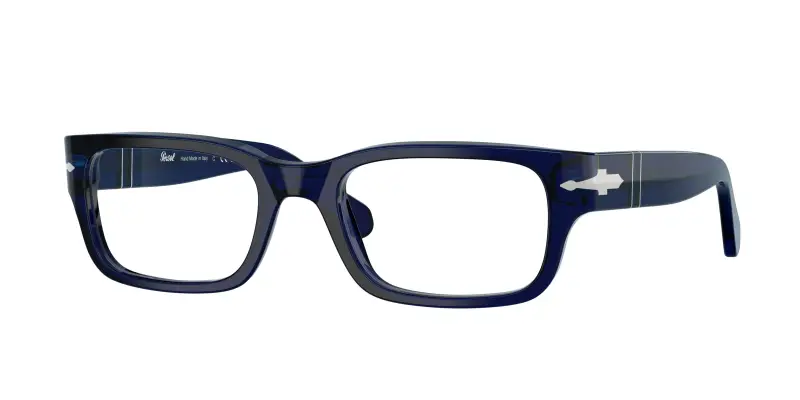 Unisex Persol PO3399V 181 Montature da vista Acetato Blu Trasparente Squadrata Normale