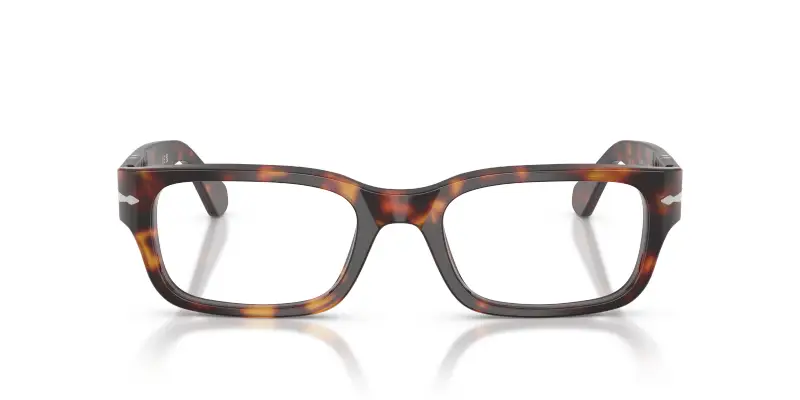 Unisex Persol PO3399V 24 Montature da vista Acetato Tartaruga Trasparente Squadrata Normale miniatura 3