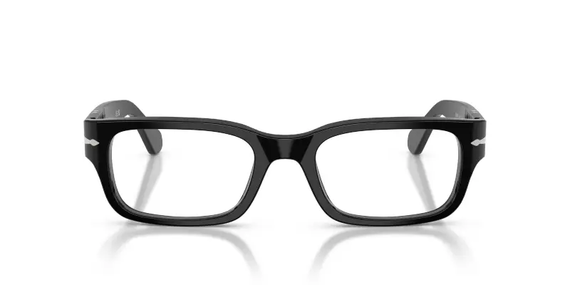 Unisex Persol PO3399V 95 Montature da vista Acetato Nero Trasparente Squadrata Normale miniatura 3