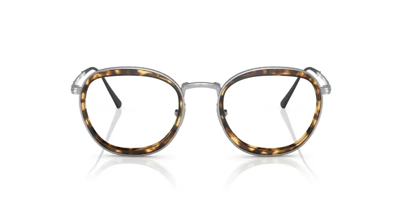 Unisex Persol PO5009VT 8014 Montature da vista Titanio Argento Pantos miniatura 3