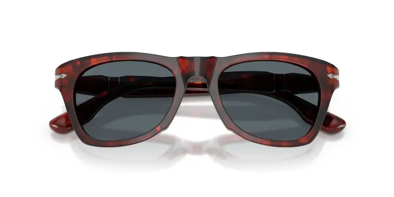 Unisex Persol PO8001S 1242R5 Occhiali da sole Acetato Tartaruga Blu Pantos Normale miniatura 2