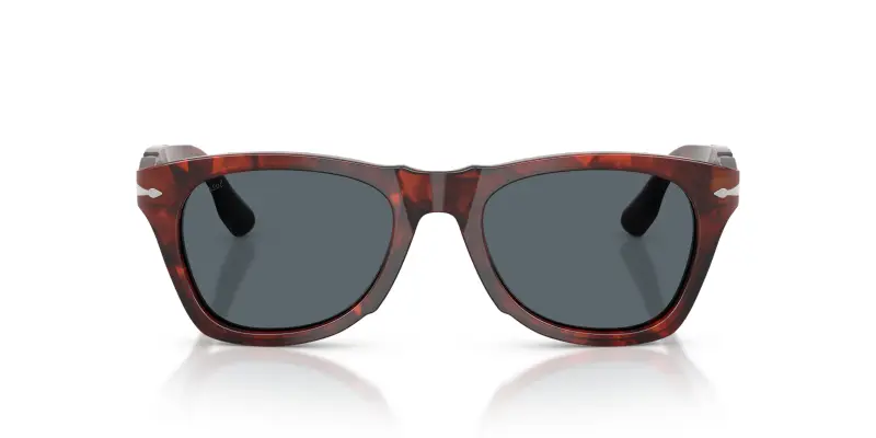 Unisex Persol PO8001S 1242R5 Occhiali da sole Acetato Tartaruga Blu Pantos Normale miniatura 3