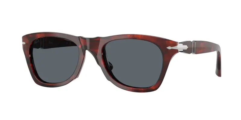 Unisex Persol PO8001S 1242R5 Occhiali da sole Acetato Tartaruga Blu Pantos Normale