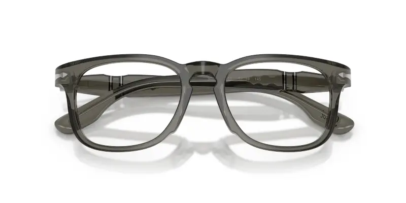 Unisex Persol PO8003V 1103 Montature da vista Acetato Grigio Trasparente Pantos Normale miniatura 2