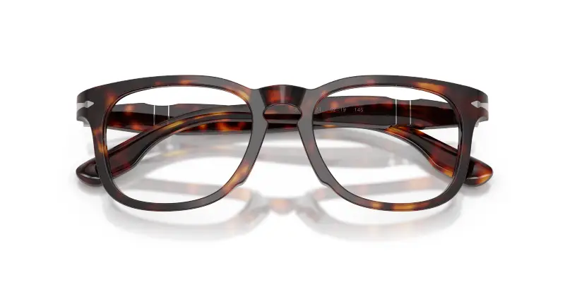 Unisex Persol PO8003V 24 Montature da vista Acetato Tartaruga Trasparente Pantos Normale miniatura 2