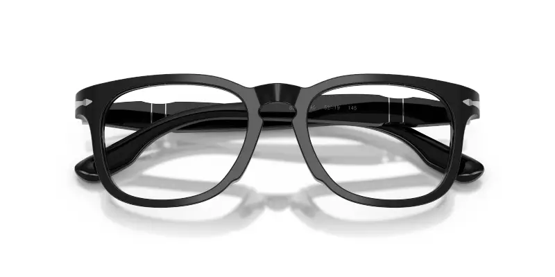 Unisex Persol PO8003V 95 Montature da vista Acetato Nero Trasparente Pantos Normale miniatura 2