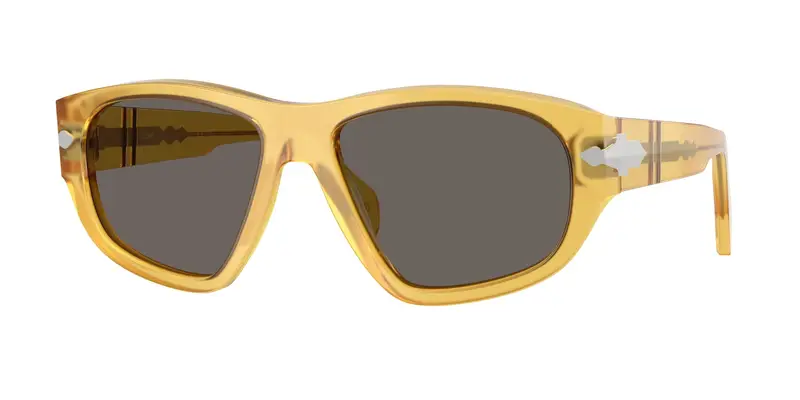 Persol Unisex PO0050S  204/B1 Occhiali da sole Acetato Giallo Grigio Geometrica Normale