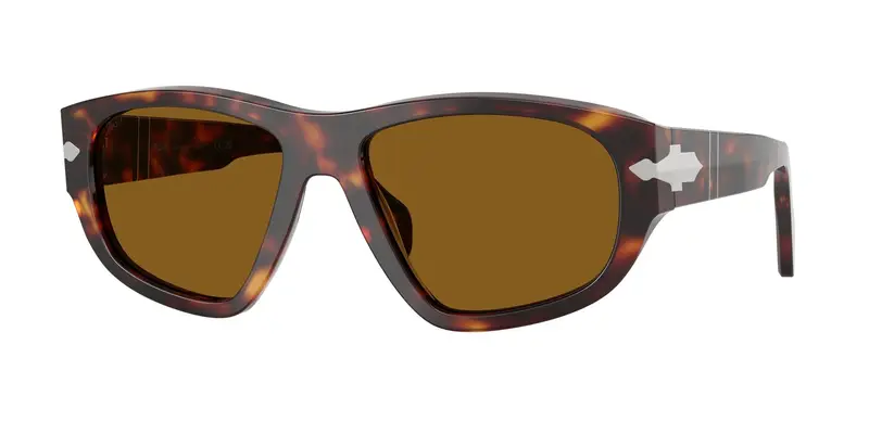 Persol Unisex PO0050S  24/33 Occhiali da sole Acetato Tartaruga Marrone Geometrica Normale