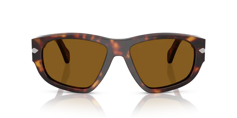 Persol Unisex PO0050S 24/33 Occhiali da sole Acetato Tartaruga Marrone Geometrica Normale miniatura 2