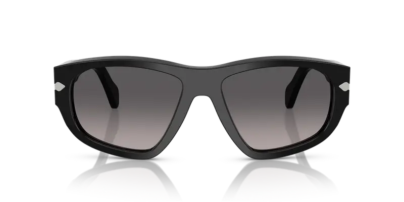 Persol Unisex PO0050S 95/M3 Occhiali da sole Acetato Nero Grigio Geometrica Polarizzata Sfumato miniatura 2