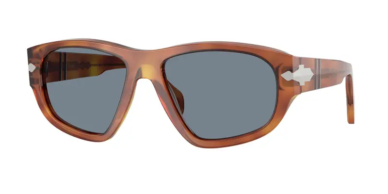 Persol Unisex PO0050S  96/56 Occhiali da sole Acetato Marrone Blu Geometrica Normale