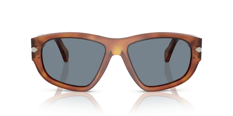 Persol Unisex PO0050S 96/56 Occhiali da sole Acetato Marrone Blu Geometrica Normale miniatura 2