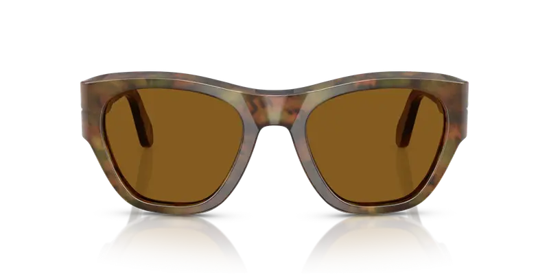 Persol Unisex PO0054S 108/33 Occhiali da sole Acetato Tartaruga Marrone Pillow Normale miniatura 2