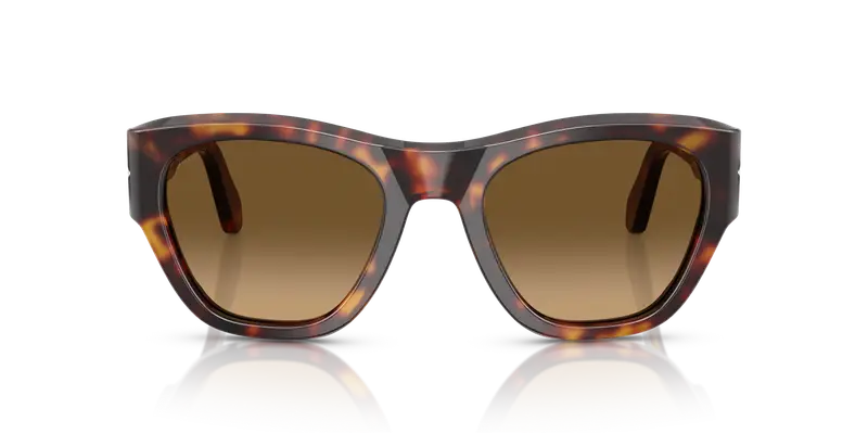 Persol Unisex PO0054S 24/M2 Occhiali da sole Acetato Tartaruga Marrone Pillow Polarizzata Sfumato miniatura 2