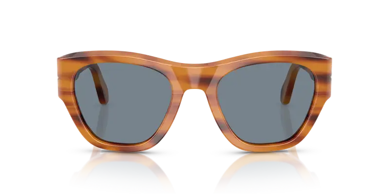 Persol Unisex PO0054S 960/56 Occhiali da sole Acetato Tartaruga Blu Pillow Normale miniatura 2