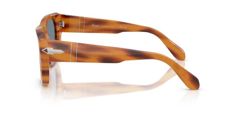 Persol Unisex PO0054S 960/56 Occhiali da sole Acetato Tartaruga Blu Pillow Normale miniatura 3