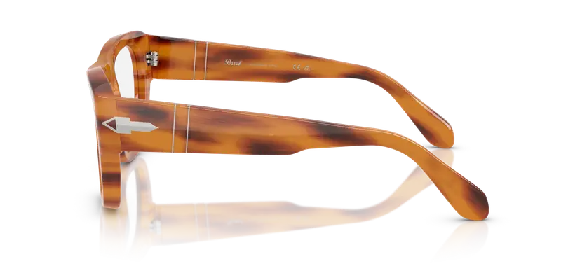 Persol Unisex PO0054V 960 Montature da vista Acetato Tartaruga Trasparente Pillow Normale miniatura 3