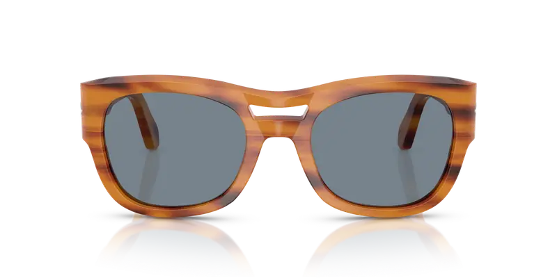 Persol Unisex PO0064S 960/56 Occhiali da sole Acetato Tartaruga Blu Pillow Normale miniatura 2