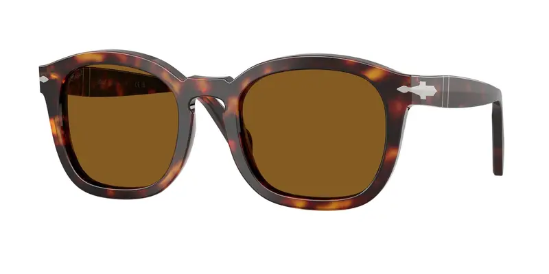 Persol Unisex PO0082S  24/33 Occhiali da sole Acetato Tartaruga Marrone Geometrica Normale