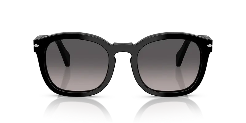 Persol Unisex PO0082S 95/M3 Occhiali da sole Acetato Nero Grigio Geometrica Polarizzata Sfumato miniatura 2