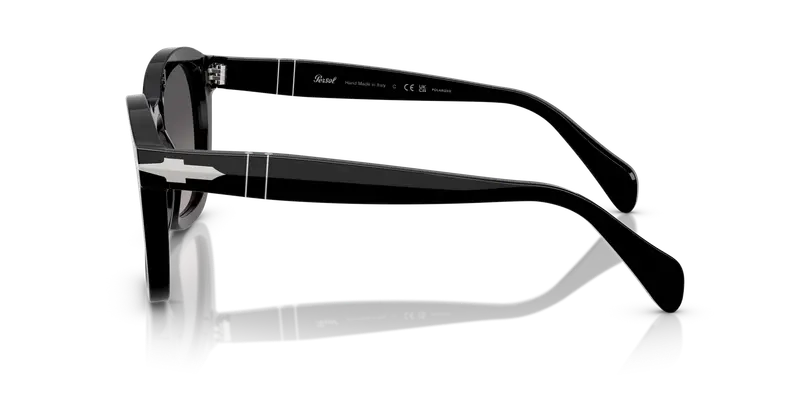 Persol Unisex PO0082S 95/M3 Occhiali da sole Acetato Nero Grigio Geometrica Polarizzata Sfumato miniatura 3