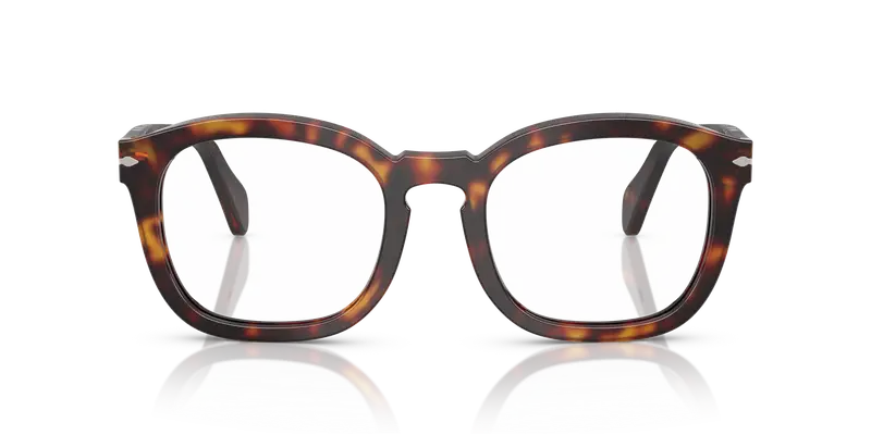 Persol Unisex PO0082V 24 Montature da vista Acetato Tartaruga Trasparente Pillow Normale miniatura 2