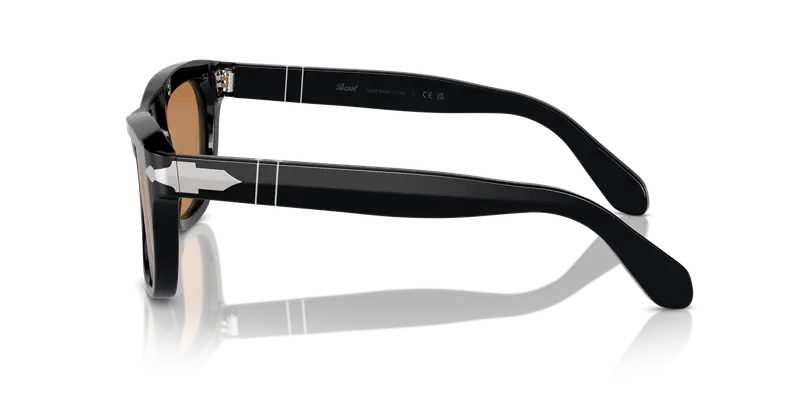 Persol Unisex PO0086S 95/53 Occhiali da sole Acetato Nero Giallo Pillow Normale Antiriflesso miniatura 3