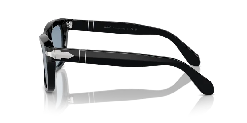 Persol Unisex PO0086S 95/56 Occhiali da sole Acetato Nero Blu Pillow Normale Antiriflesso miniatura 3