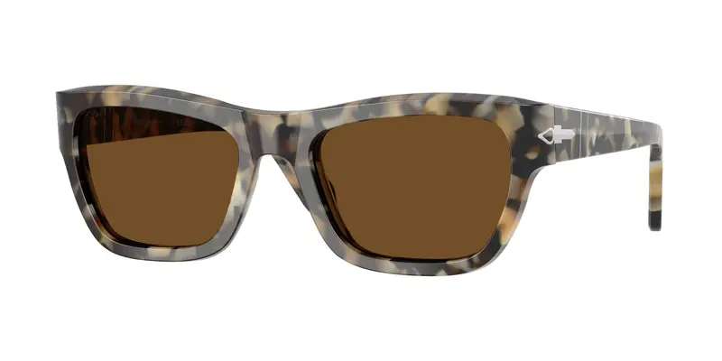 Persol Unisex PO0091S  107157 Occhiali da sole Acetato Tartaruga Marrone Farfalla Polarizzata